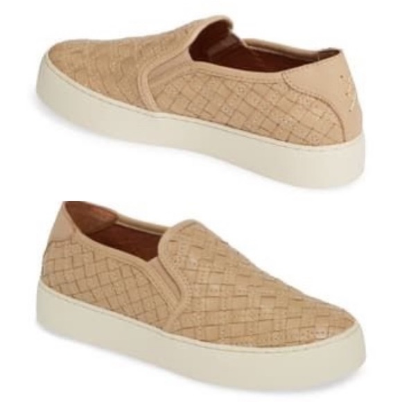 Frye Shoes - Frye Lena Woven Slip-On Sneaker Cream Size 7